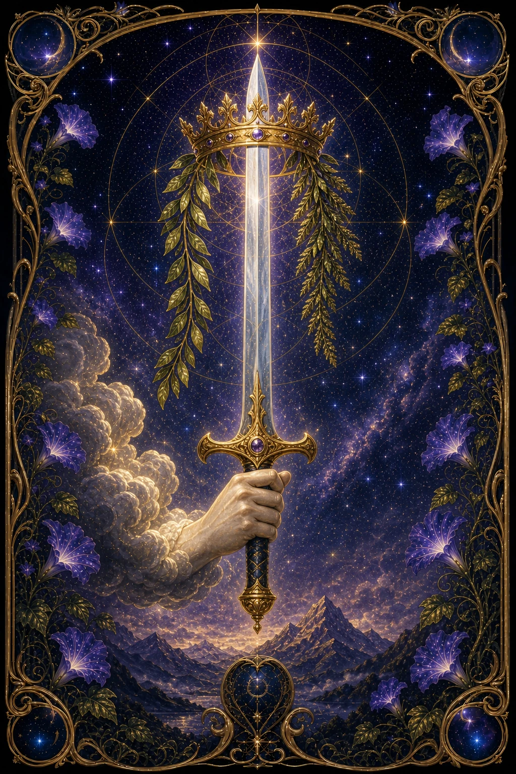 Ace of Swords tarot card art
