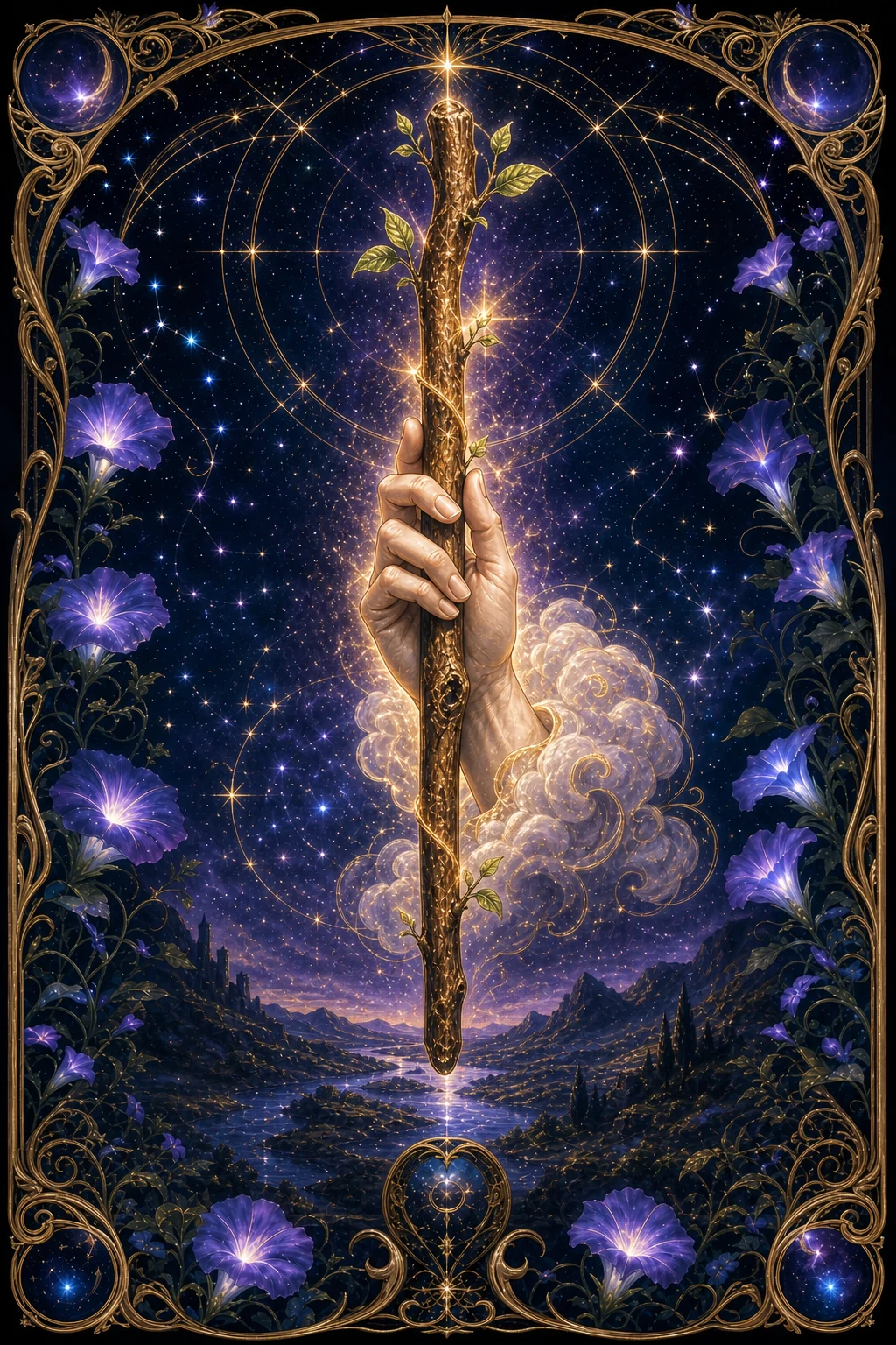 Ace of Wands tarot card art