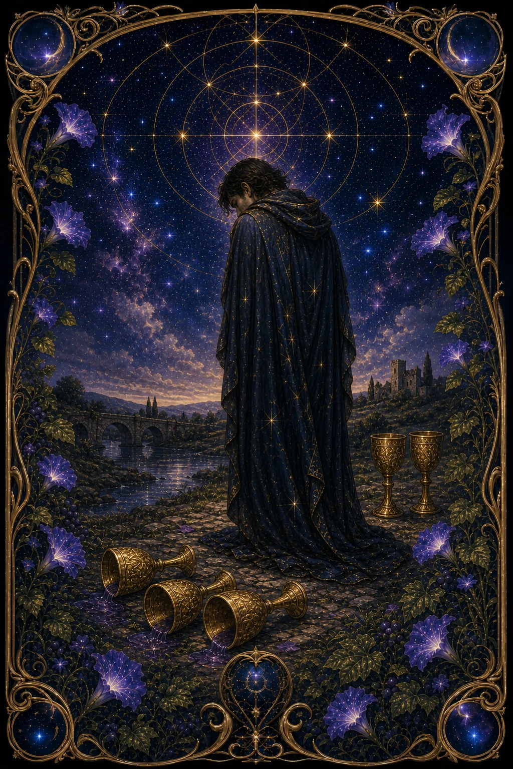 Eight of Cups tarot card art