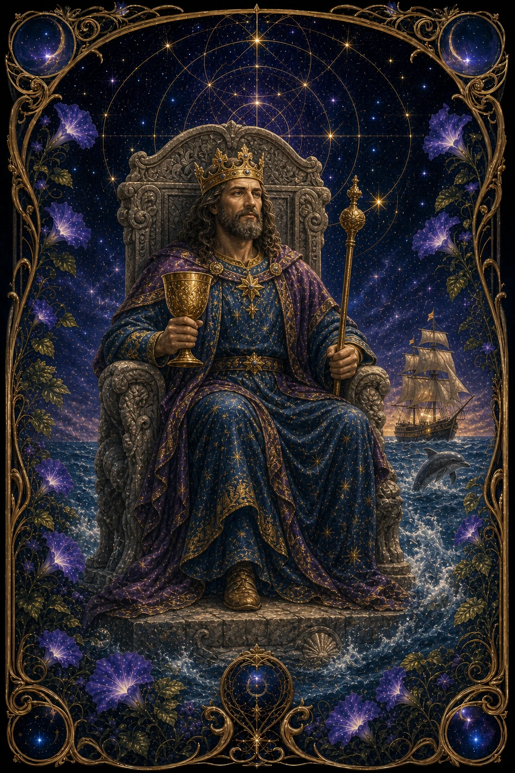 King of Cups tarot card art