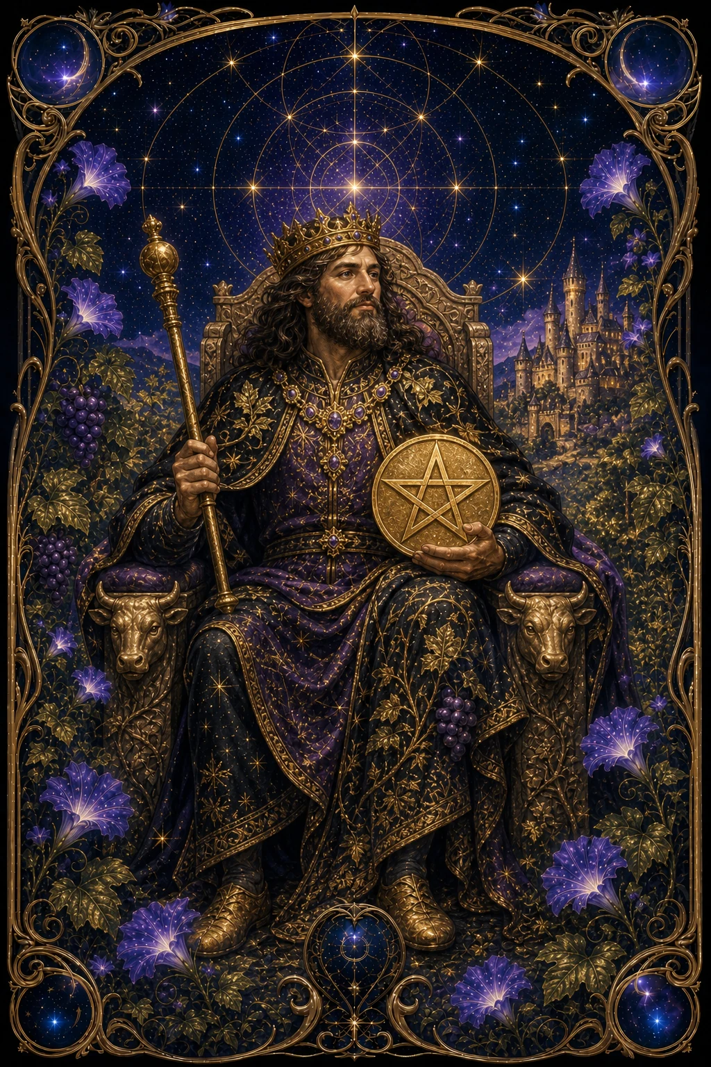 King of Pentacles tarot card art