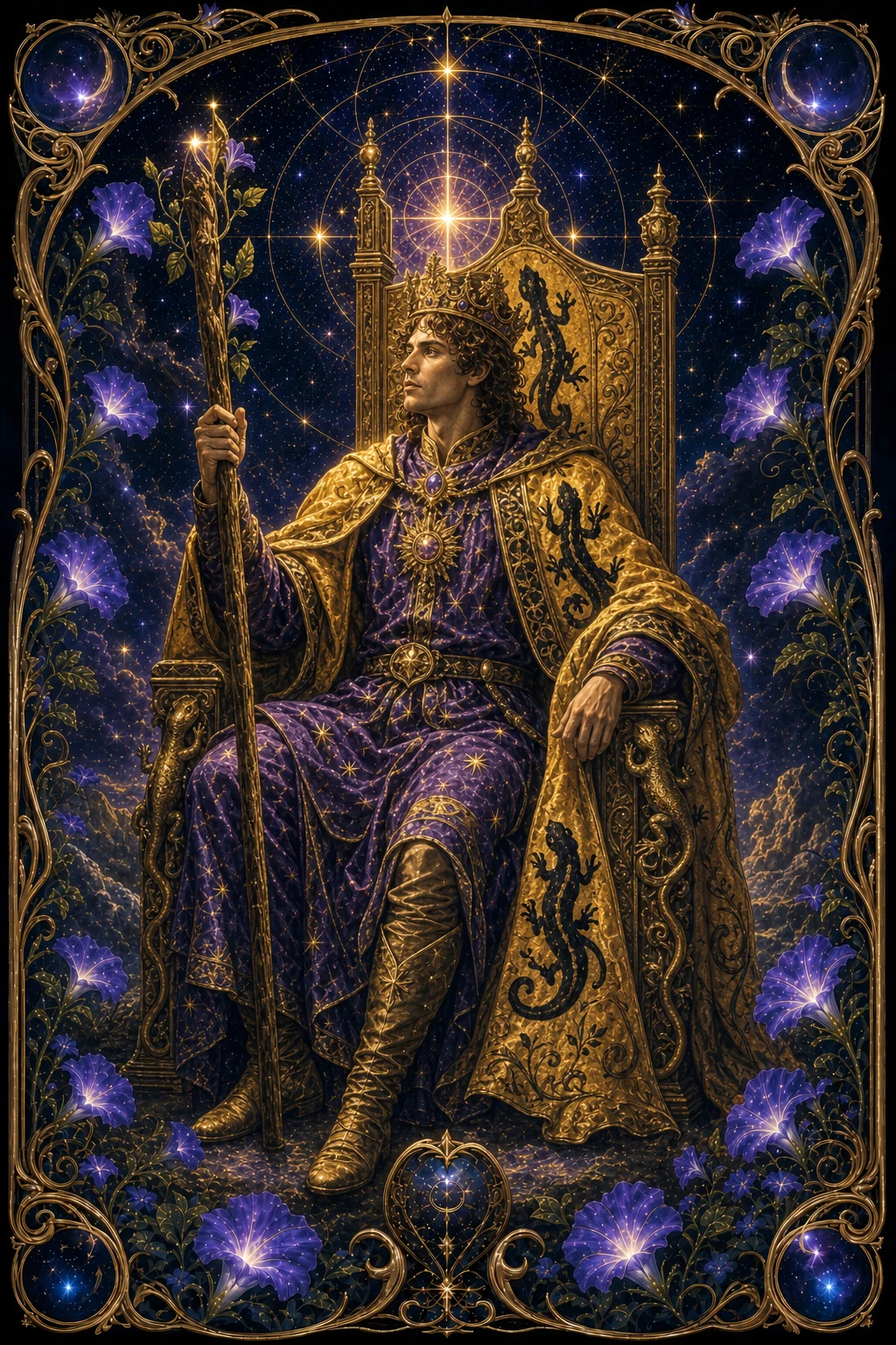 King of Wands tarot card art