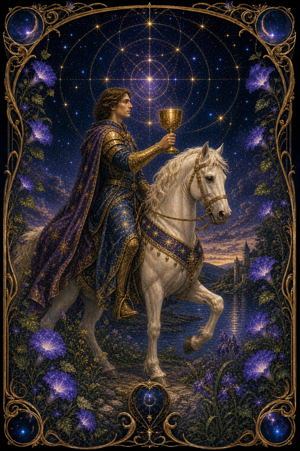 Knight of Cups tarot card art