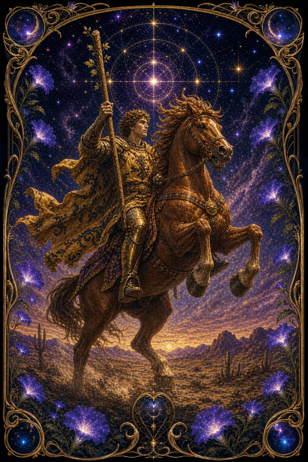 Knight of Wands tarot card art