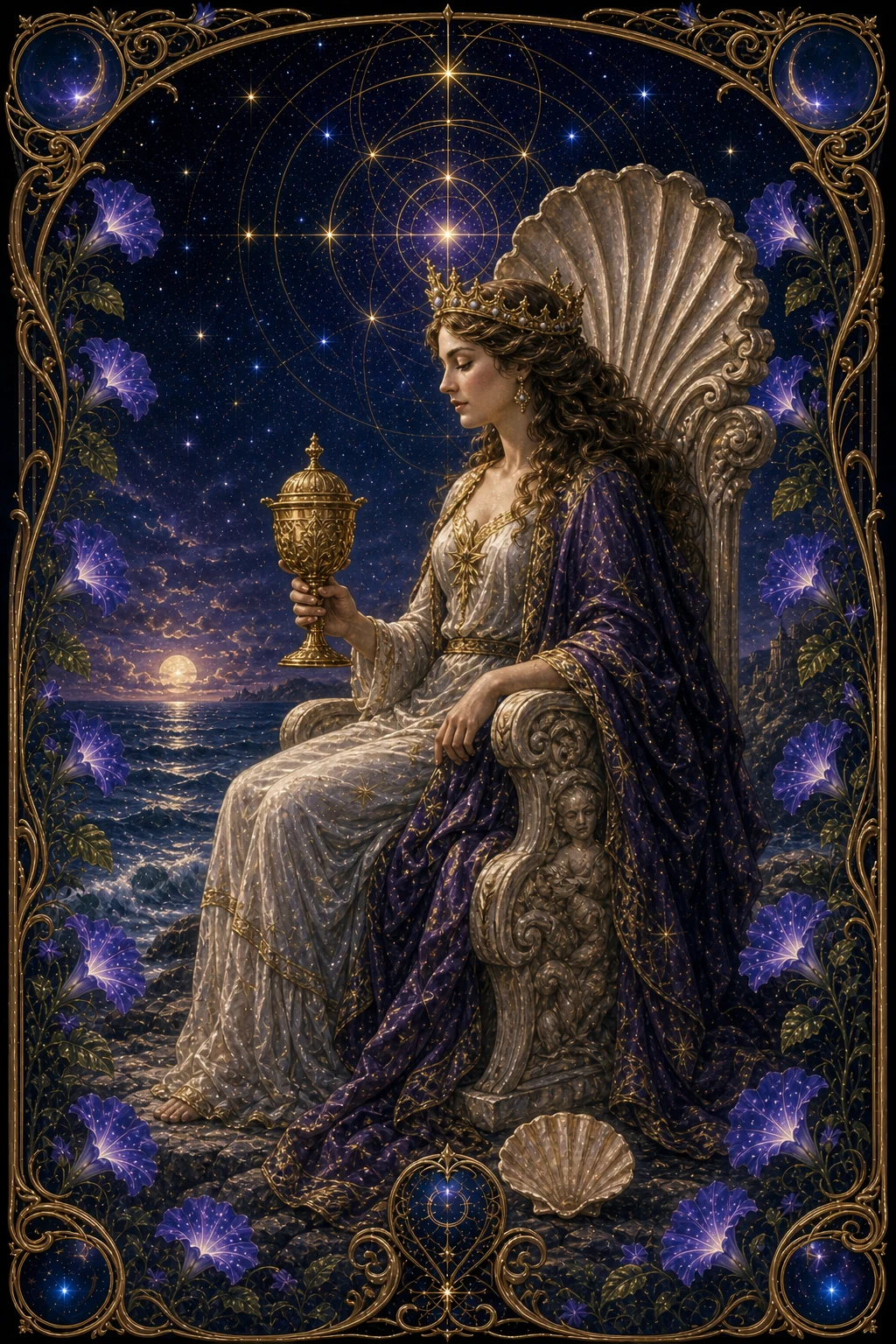 Queen of Cups tarot card art