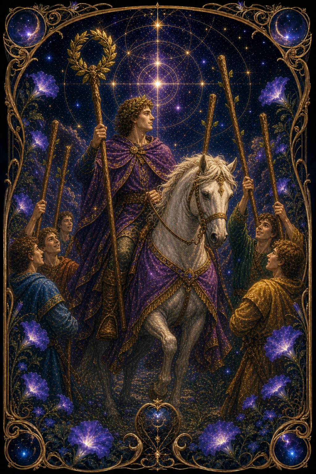 Six of Wands tarot card art