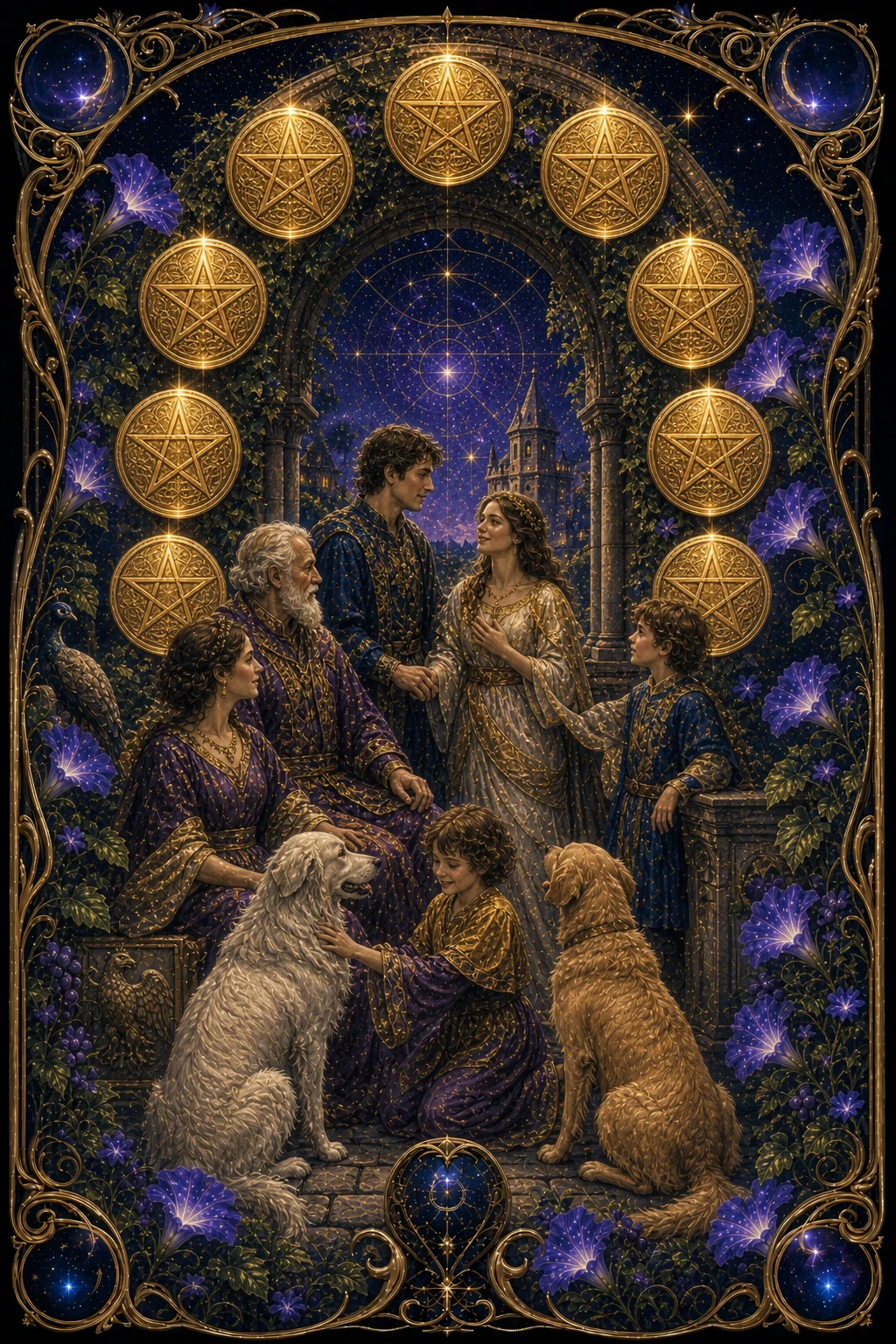 Ten of Pentacles tarot card art