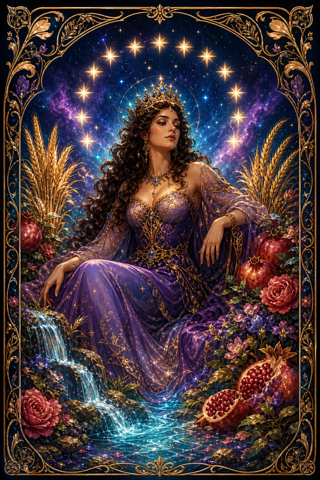 The Empress tarot card art