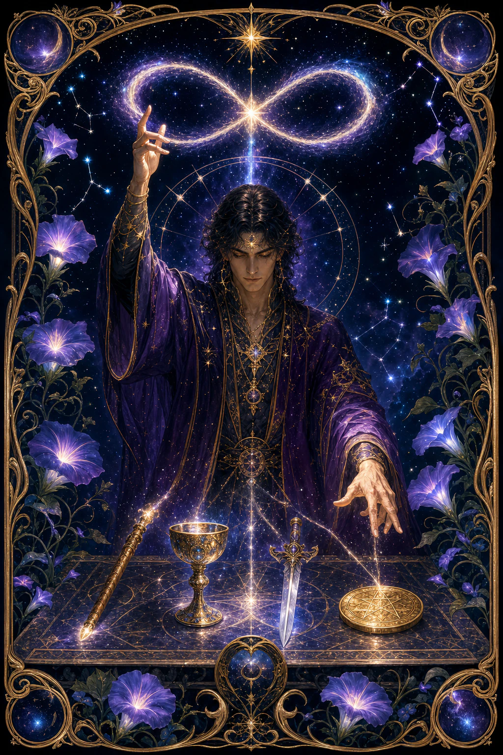 The Magician tarot card art