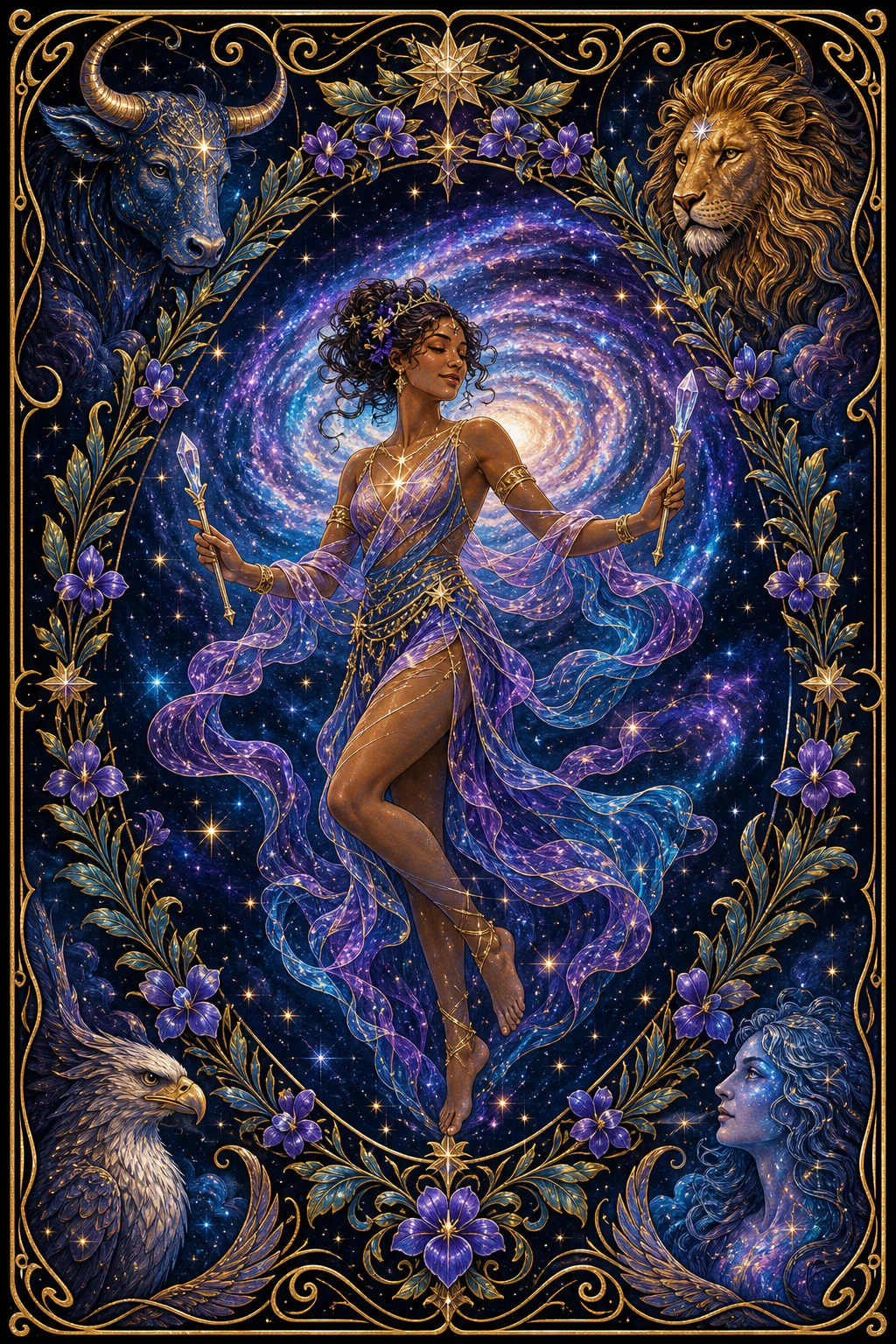 The World tarot card art