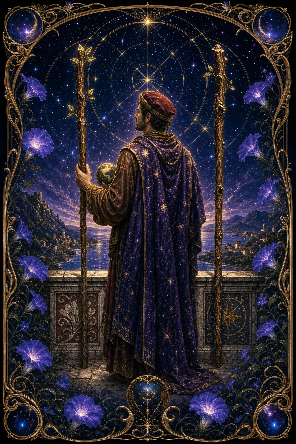 Two of Wands tarot card art