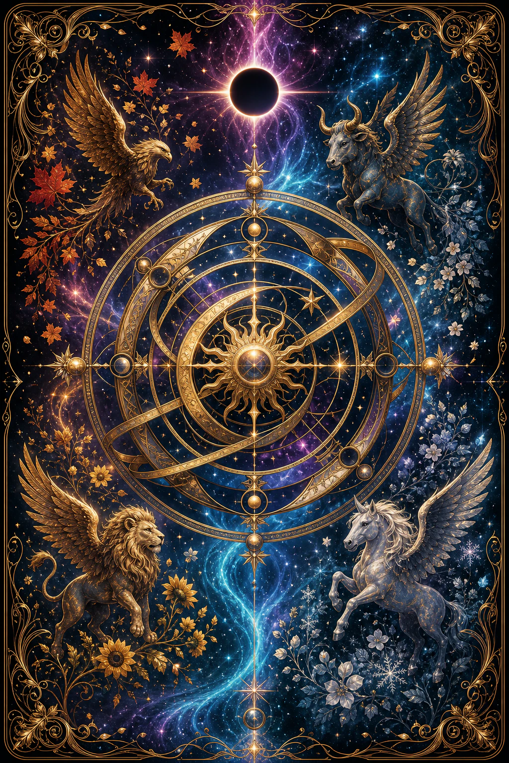 Wheel of Fortune tarot card art
